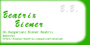 beatrix biener business card